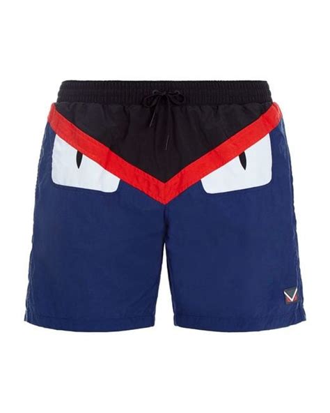 fendi monster swim trunks|fendi men's beachwear.